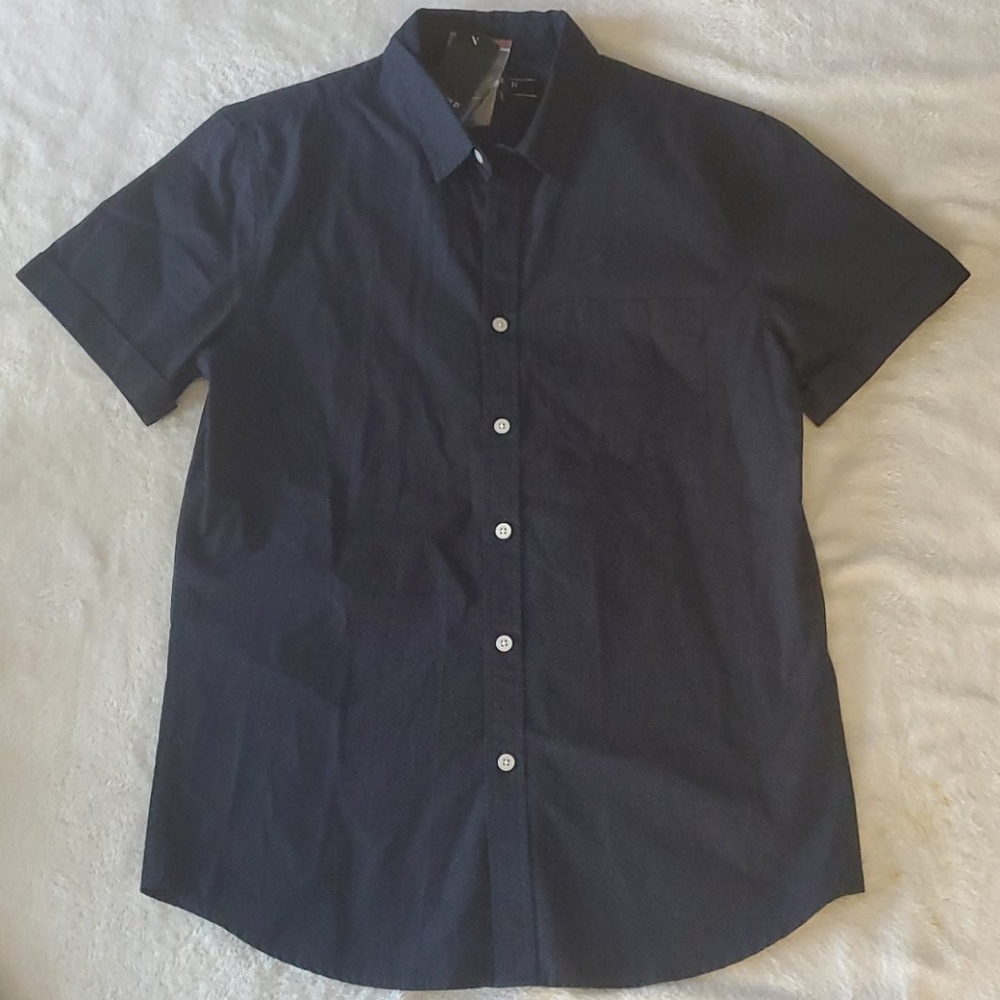 Forever 21 polka dot woven men's shirt small